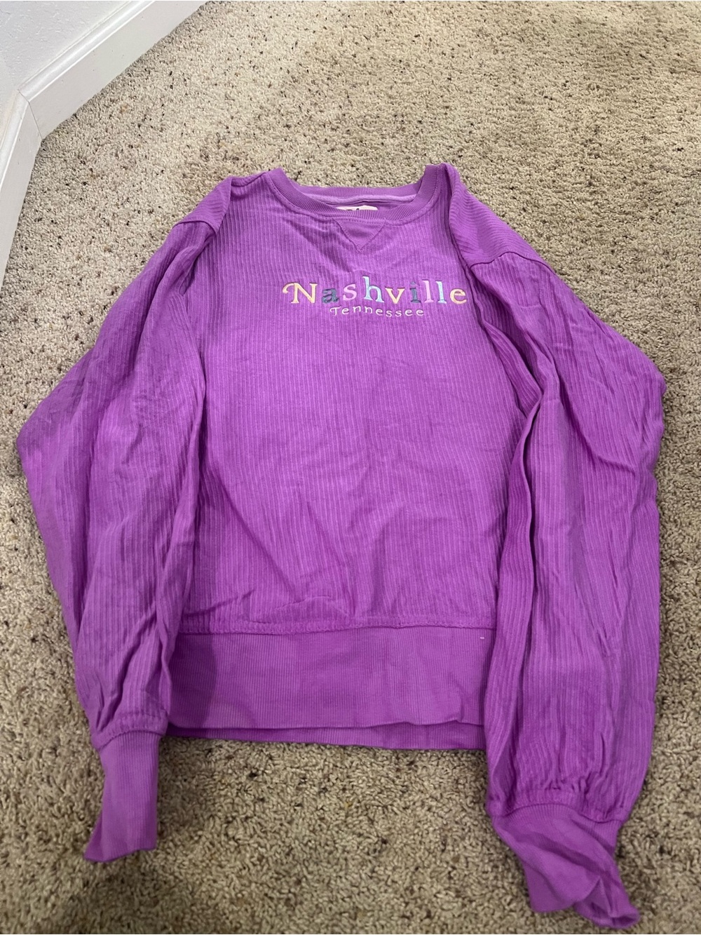 Blue 84 Nashville Tennessee Purple Women’s Pullover Sweater